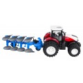 Red R/C Tractor With Plow