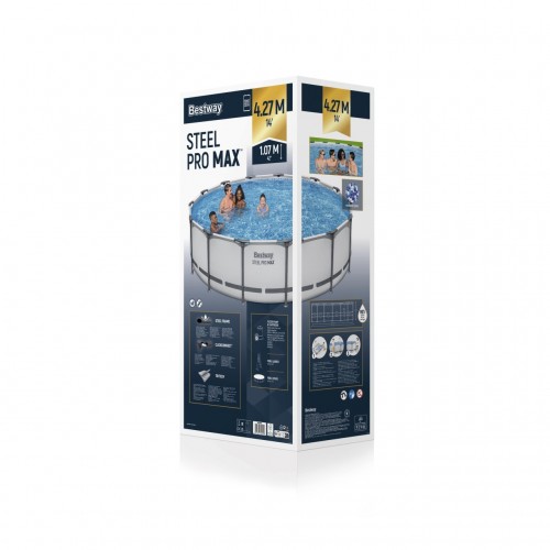Frame Pool 14 FT 427 x 107 cm Steel Pro Max BESTWAY