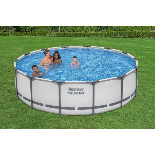 Frame Pool 14 FT 427 x 107 cm Steel Pro Max BESTWAY