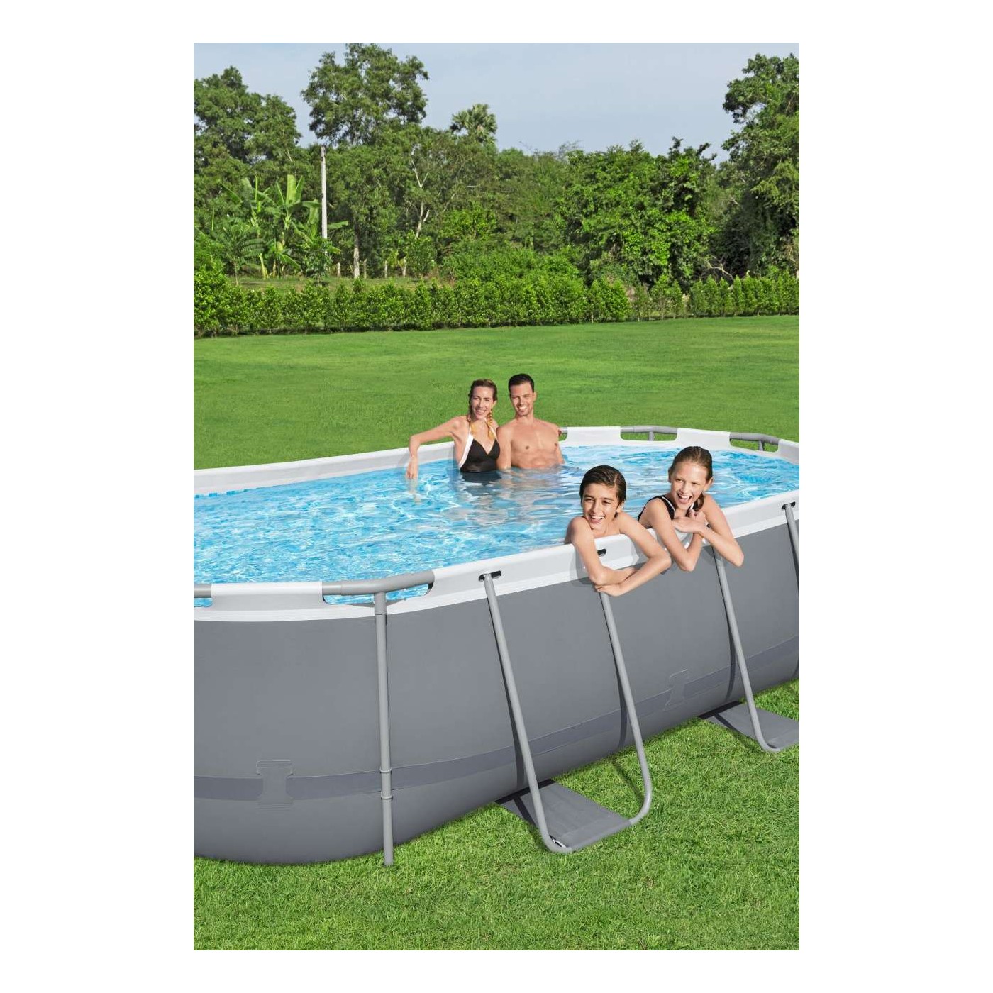 14FT Frame Pool 427x250x100 cm Power Steel