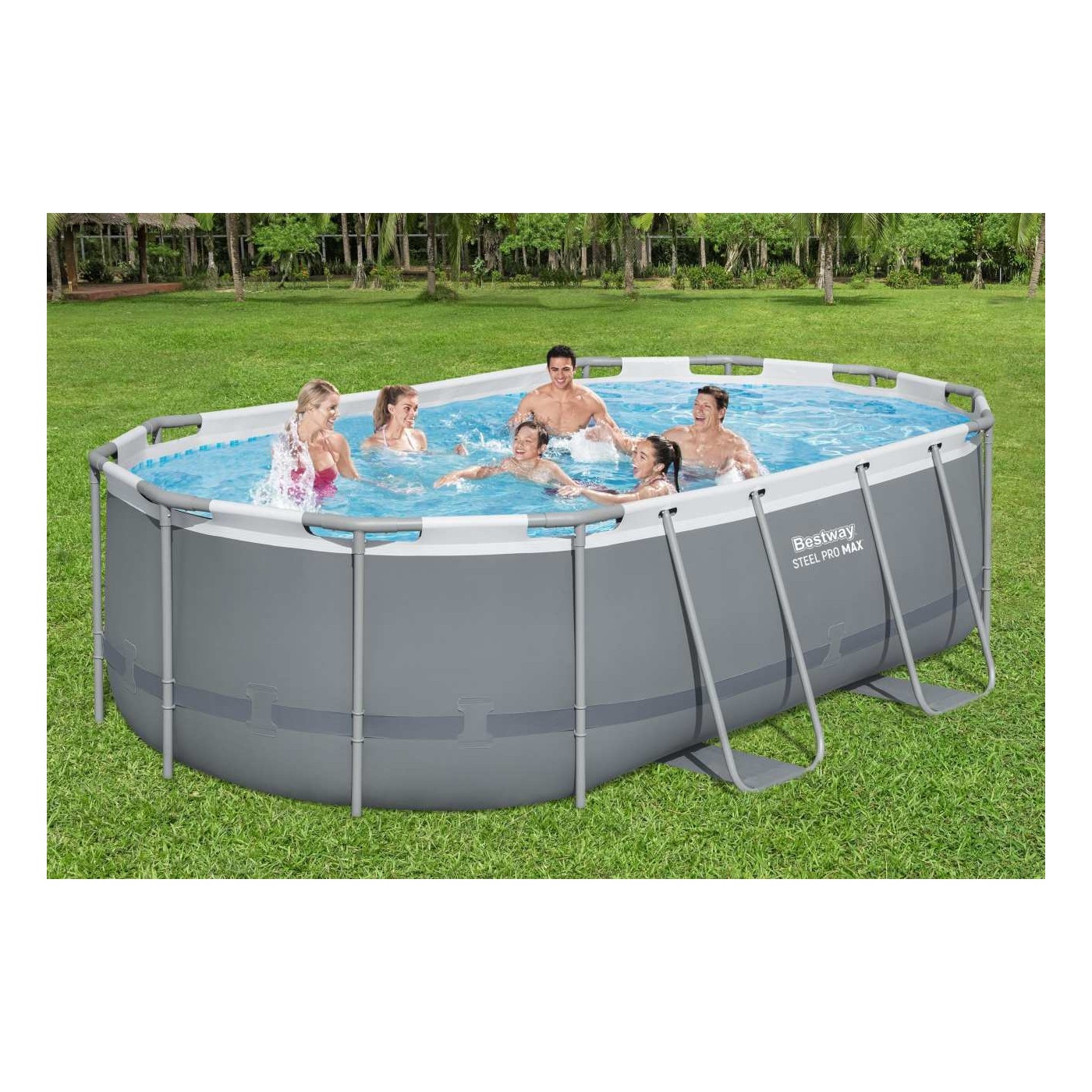 14FT Frame Pool 427x250x100 cm Power Steel