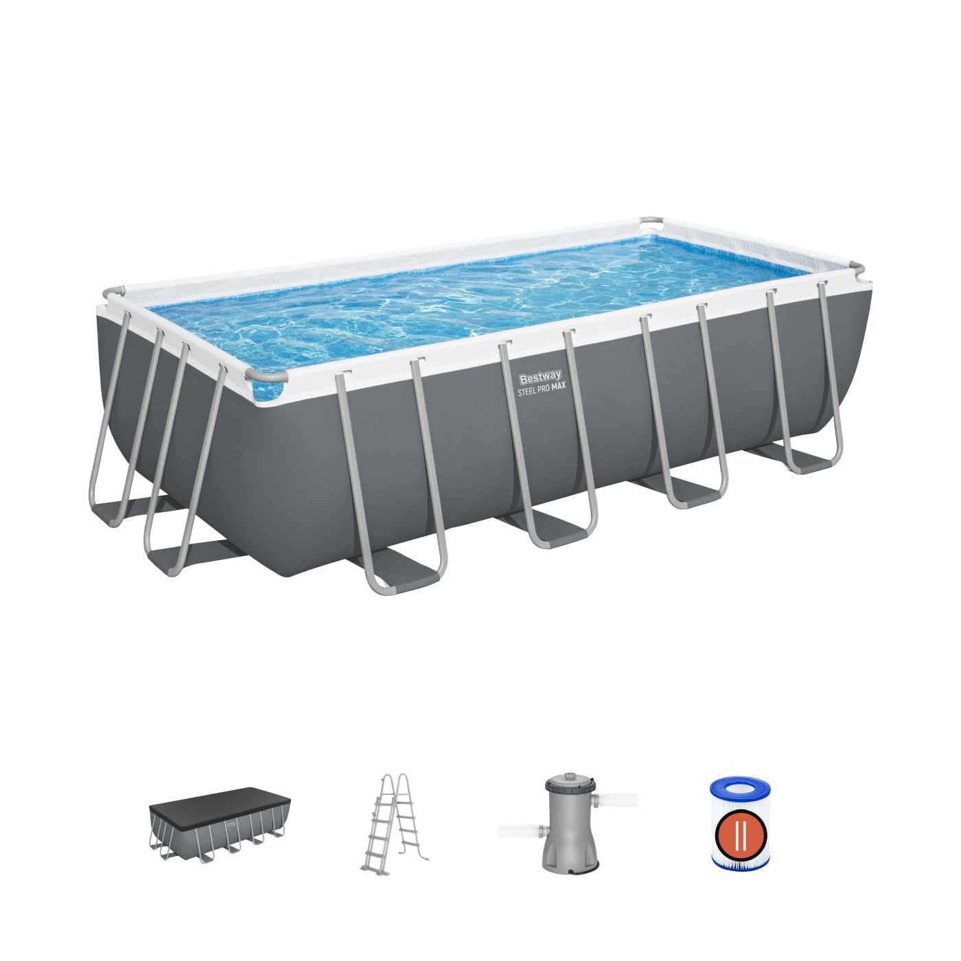 Swimming pool 16 x 8 FT Power Steel BESTWAY