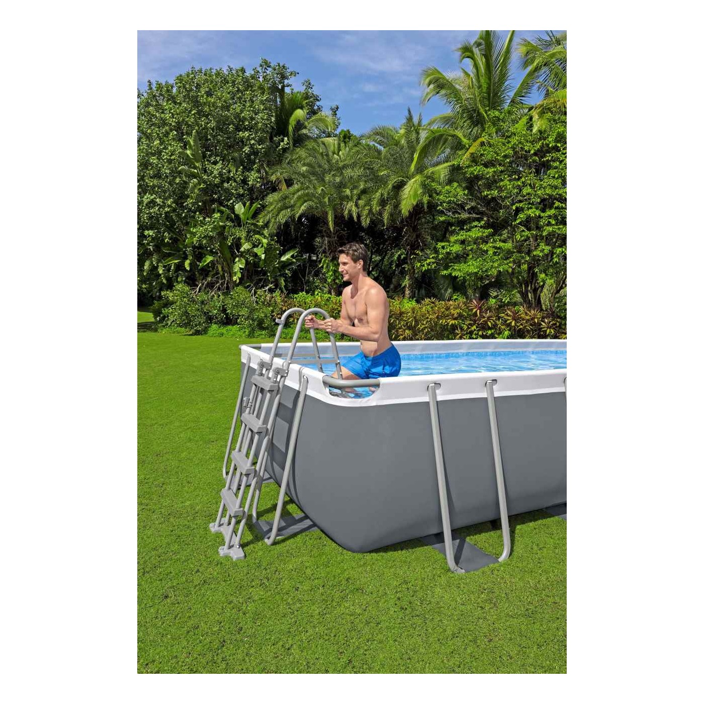 Swimming pool 16 x 8 FT Power Steel BESTWAY