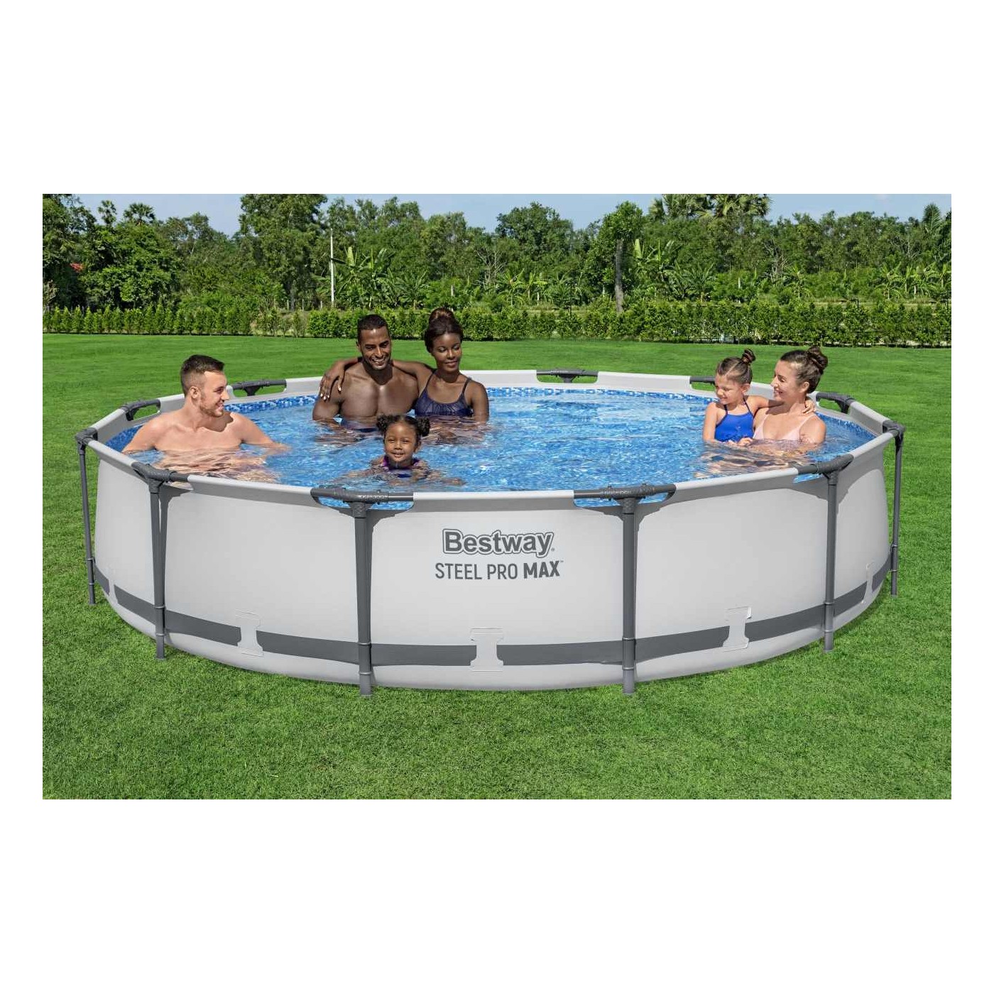 Swimming pool Ceilings 12 ft 366x76 cm SteelPRO 3 in 1 BESTW