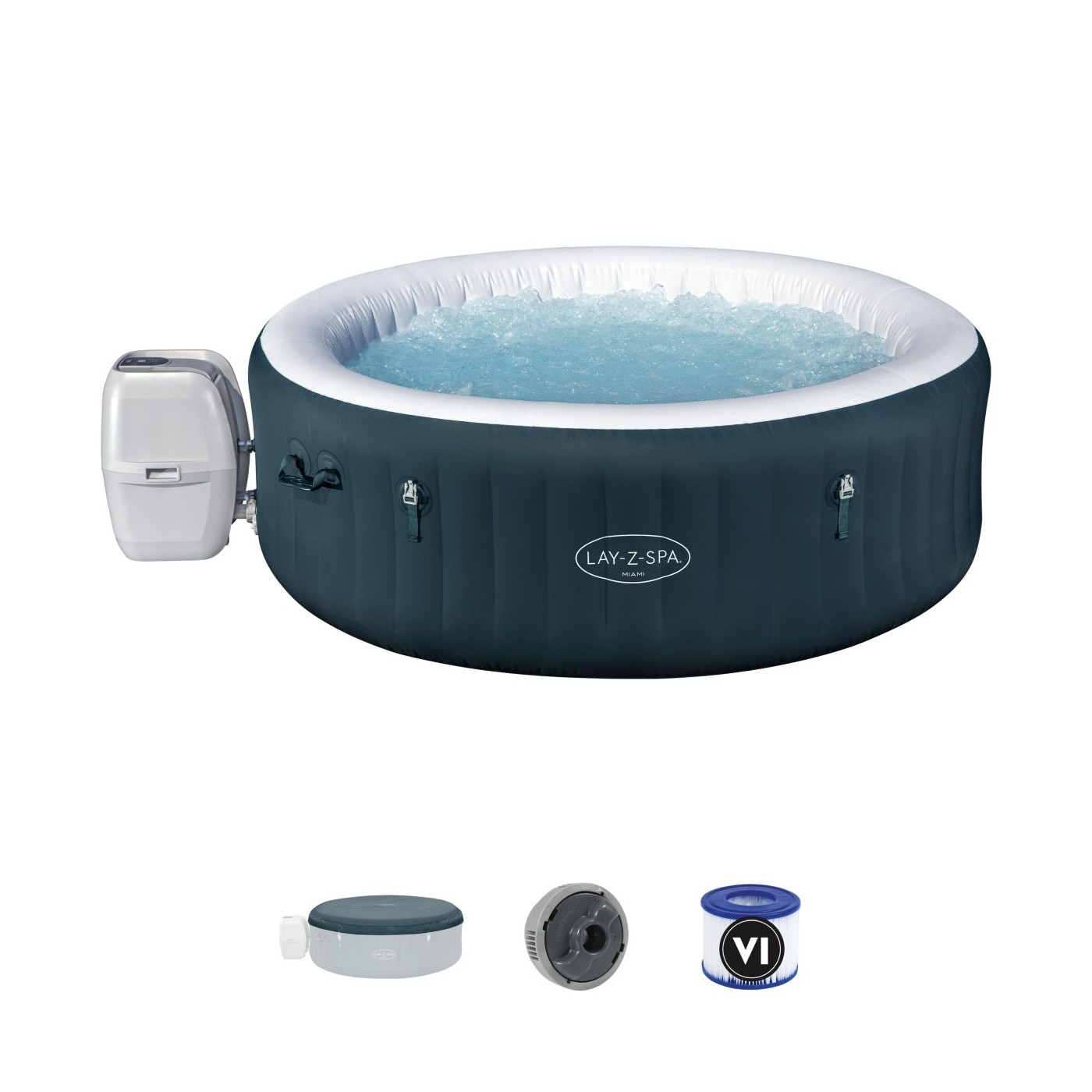 Lay-Z-Spa MIAMI AirJet 6 Jacuzzi BESTWAY