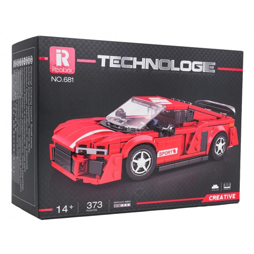 Sports Car Red 373 el Brick Set
