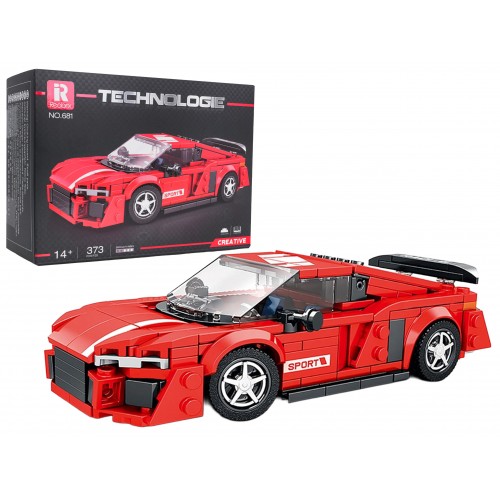 Sports Car Red 373 el Brick Set