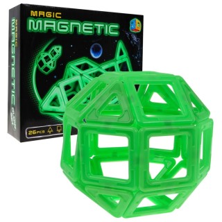 Magical magnetic bricks shine in the dark