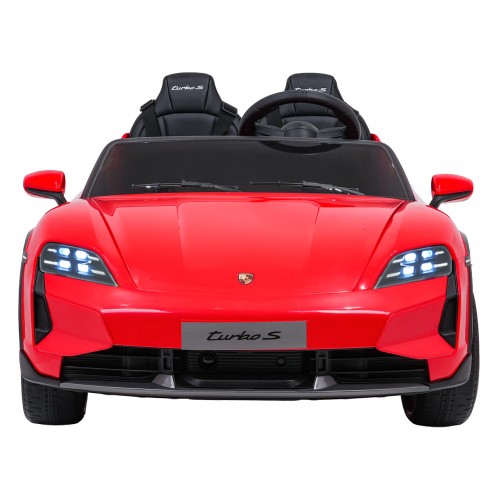 Vehicle Porsche Taycan Turbo S Red