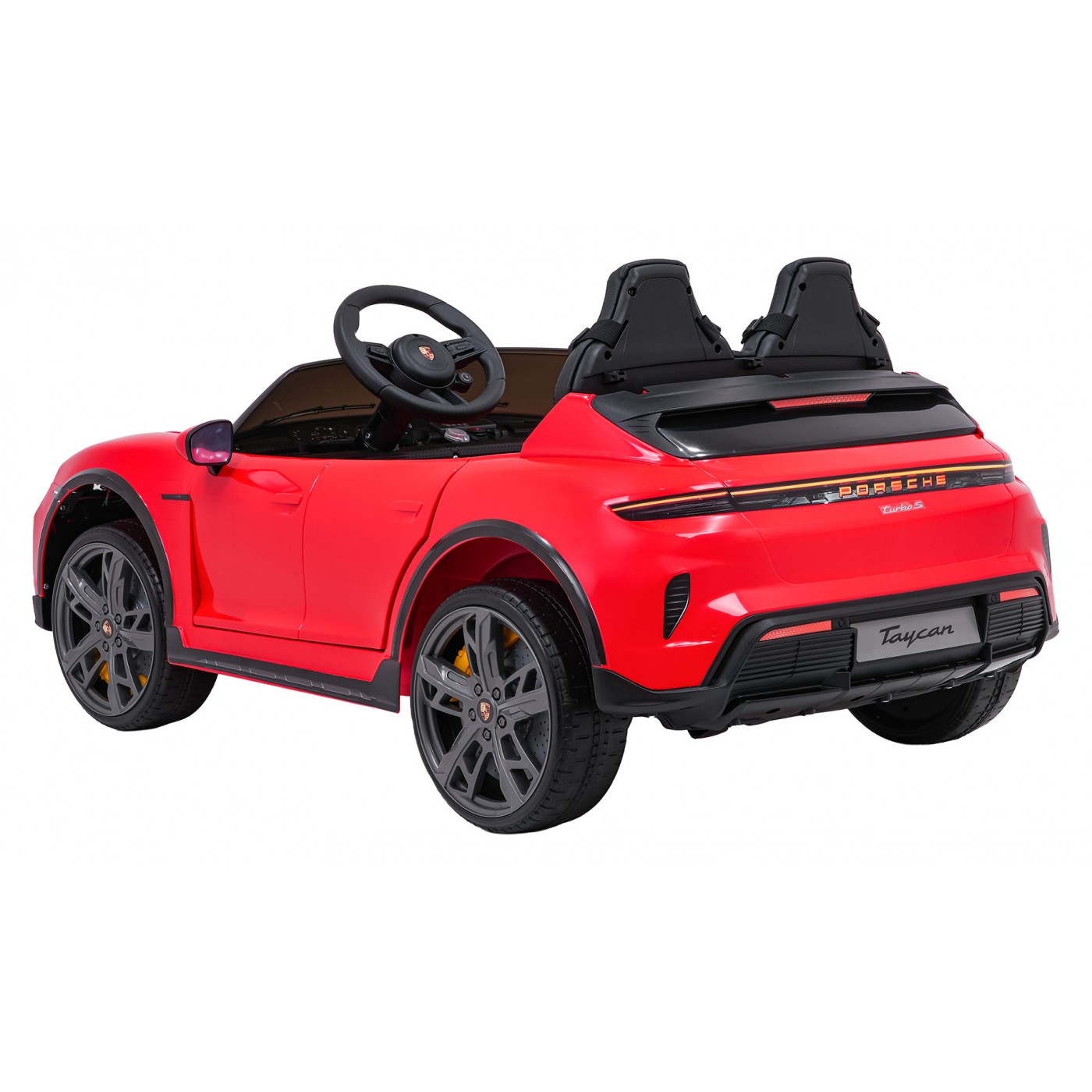 Vehicle Porsche Taycan Turbo S Red