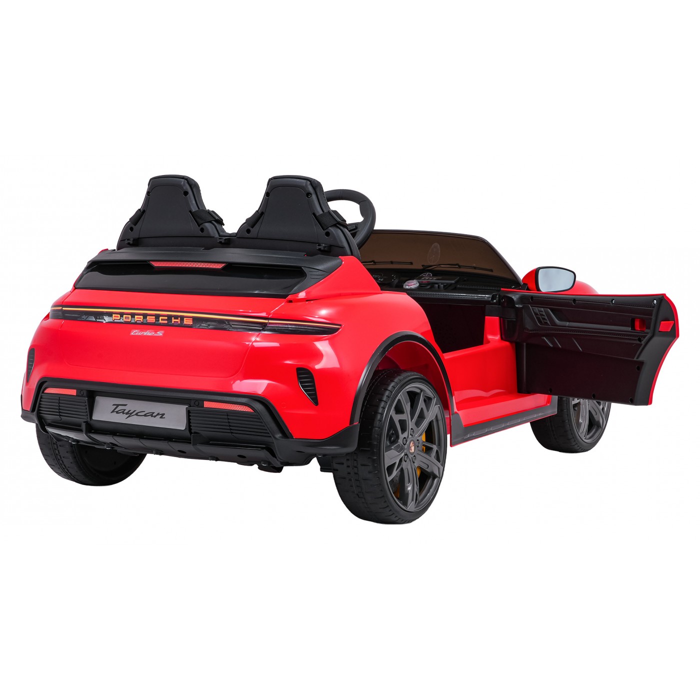 Vehicle Porsche Taycan Turbo S Red