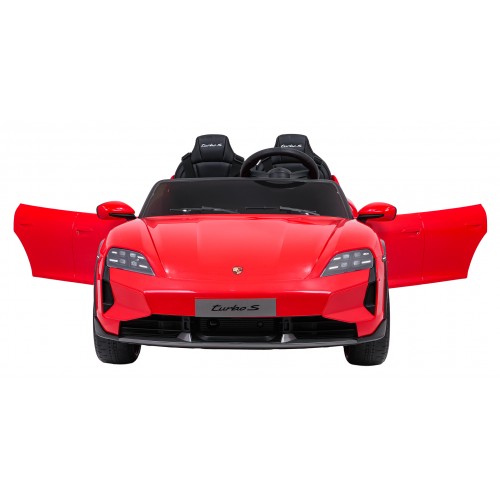 Vehicle Porsche Taycan Turbo S Red