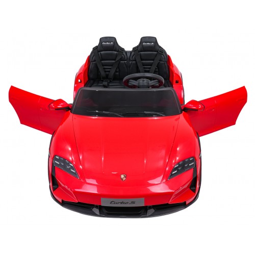 Vehicle Porsche Taycan Turbo S Red