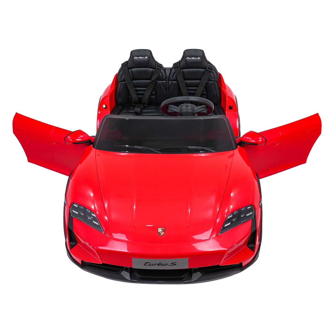 Vehicle Porsche Taycan Turbo S Red