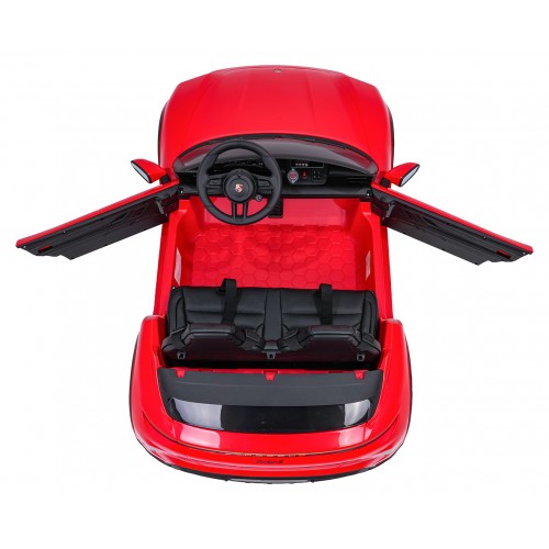 Vehicle Porsche Taycan Turbo S Red