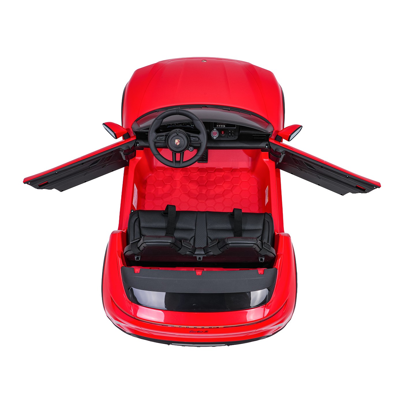 Vehicle Porsche Taycan Turbo S Red