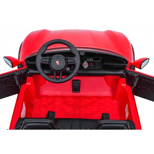 Vehicle Porsche Taycan Turbo S Red