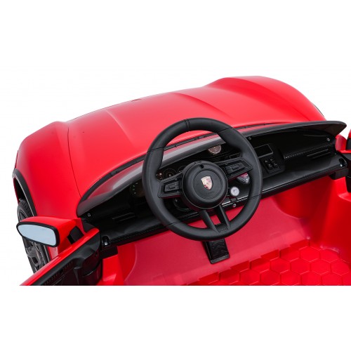 Vehicle Porsche Taycan Turbo S Red