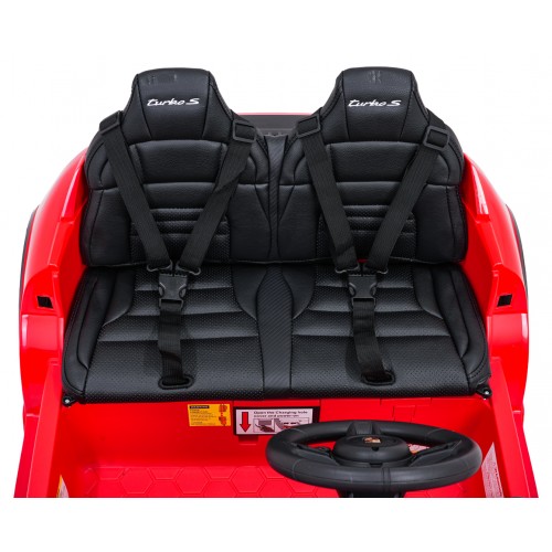 Vehicle Porsche Taycan Turbo S Red