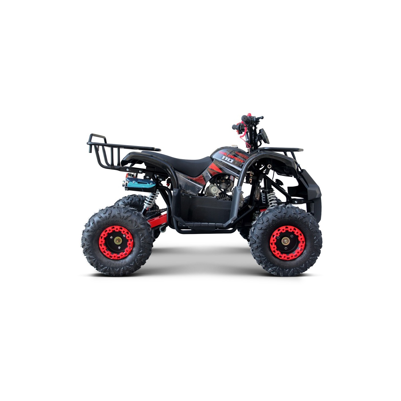 WILDPEAK 110cc Red Combustion Quad Vehicle