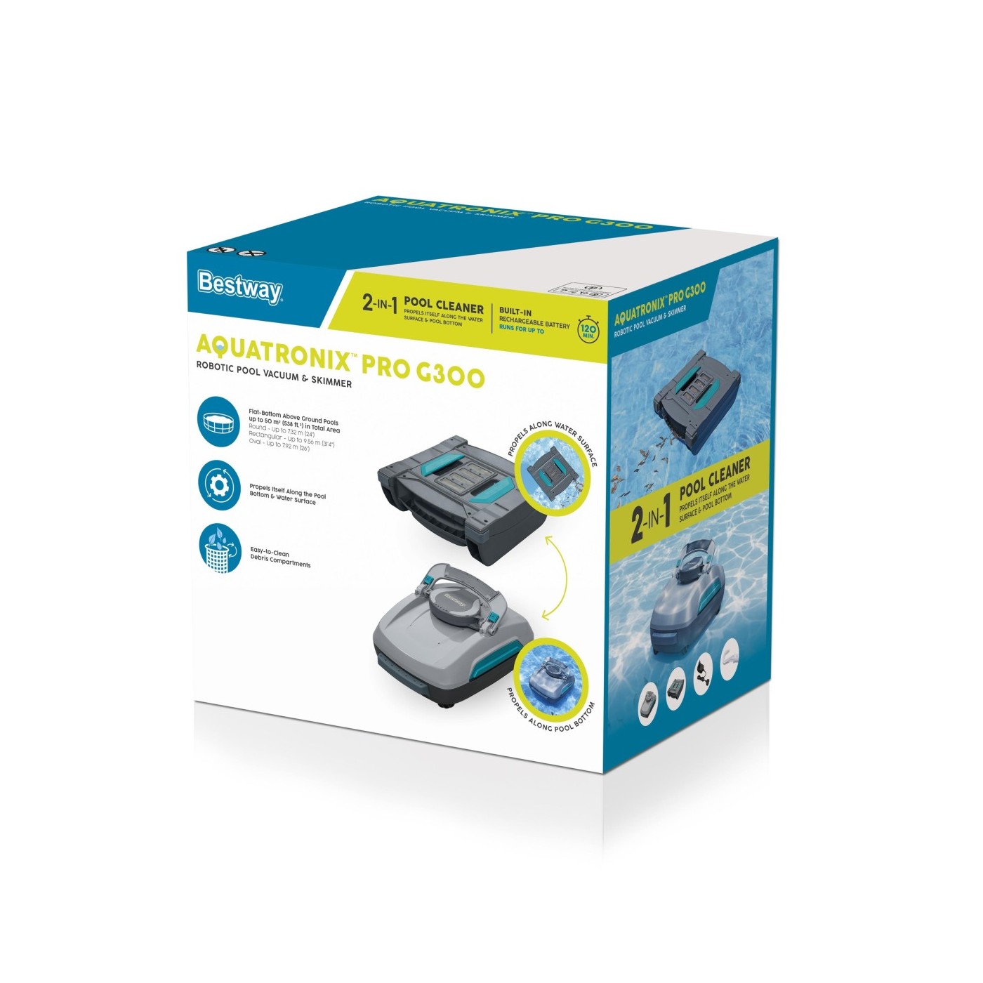 AQUATRONIX PRO G300 2-in-1 Vacuum Cleaner and Skimmer BESTWAY