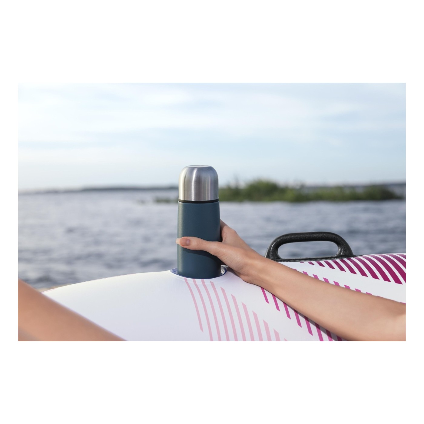 RAPID RIDER Swimming Ring Pink 135cm Bestway