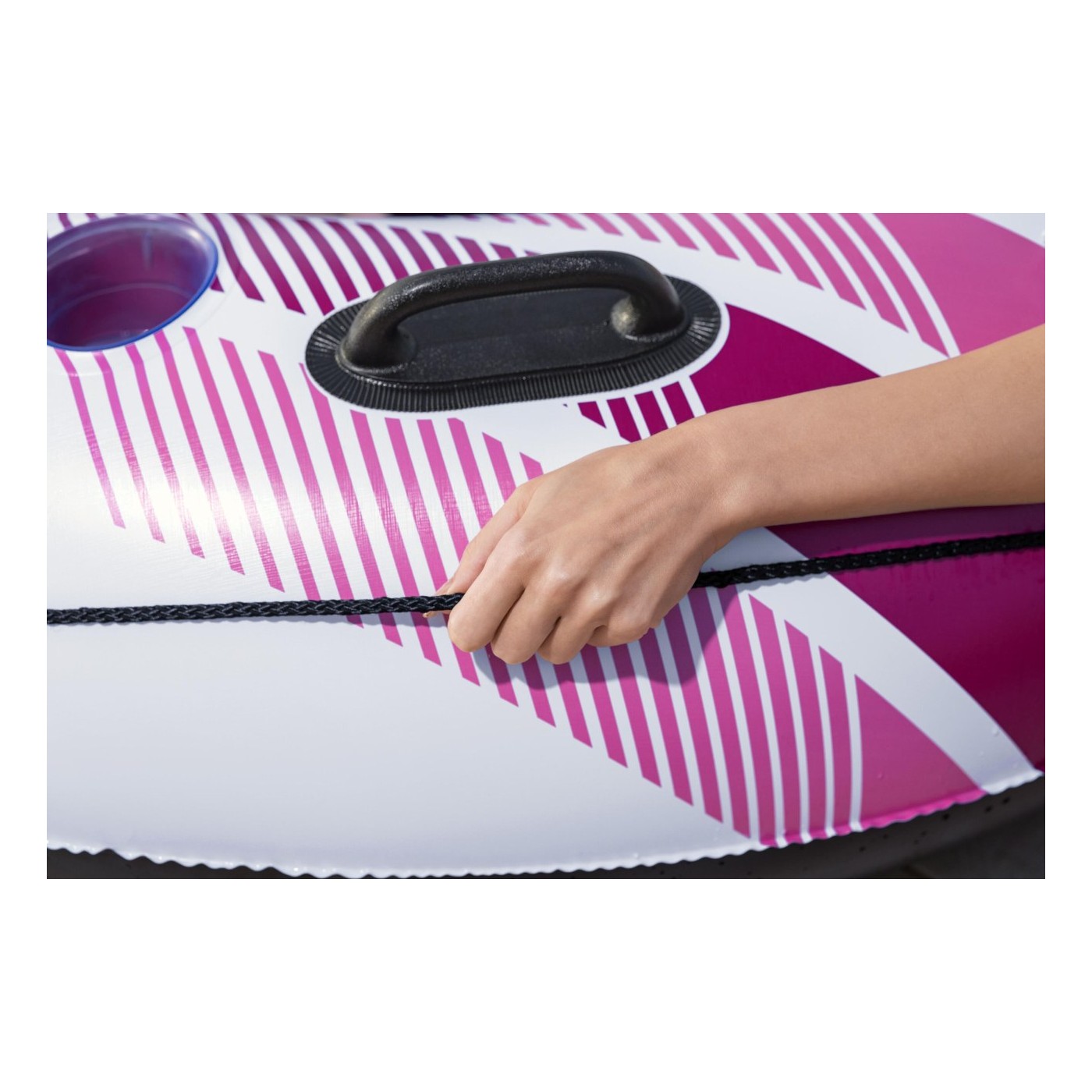 RAPID RIDER Swimming Ring Pink 135cm Bestway