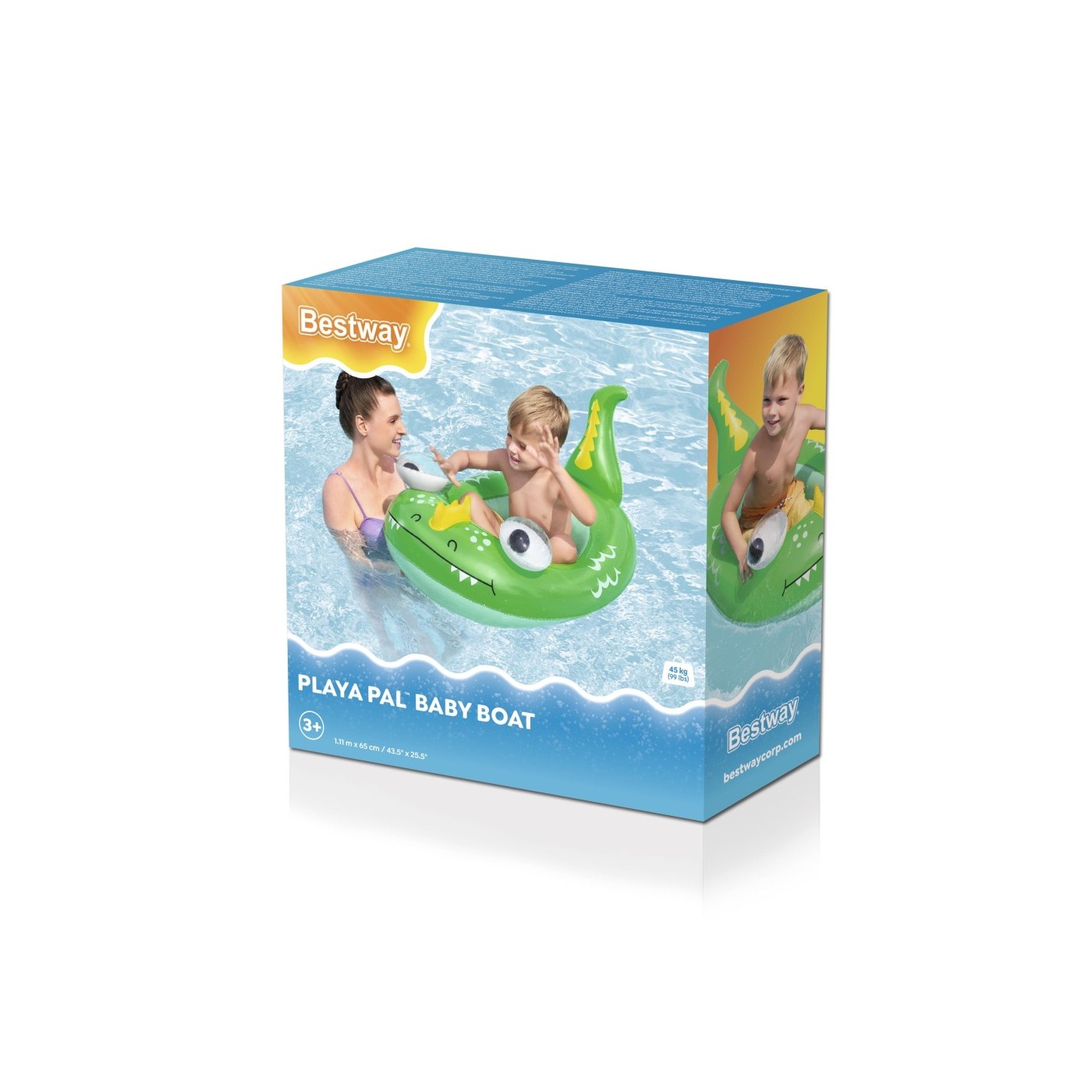 Green Dino Pontoon 108x65cm Bestway