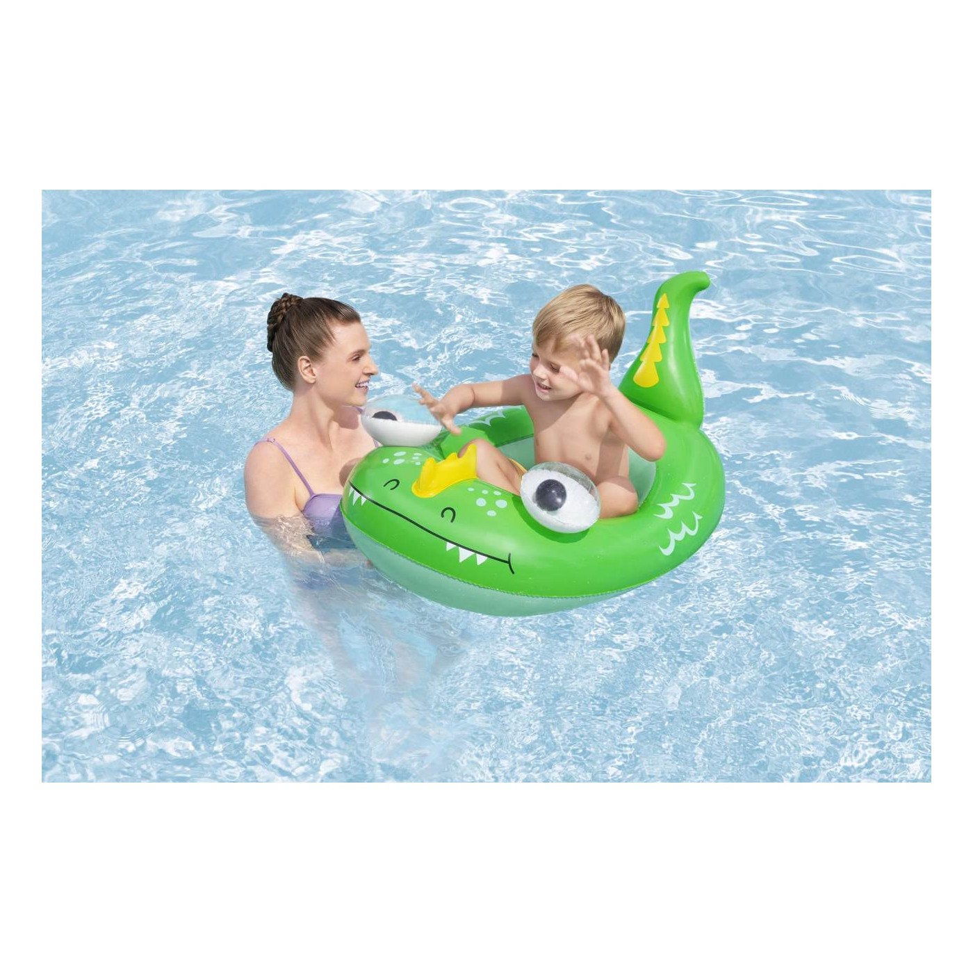 Green Dino Pontoon 108x65cm Bestway