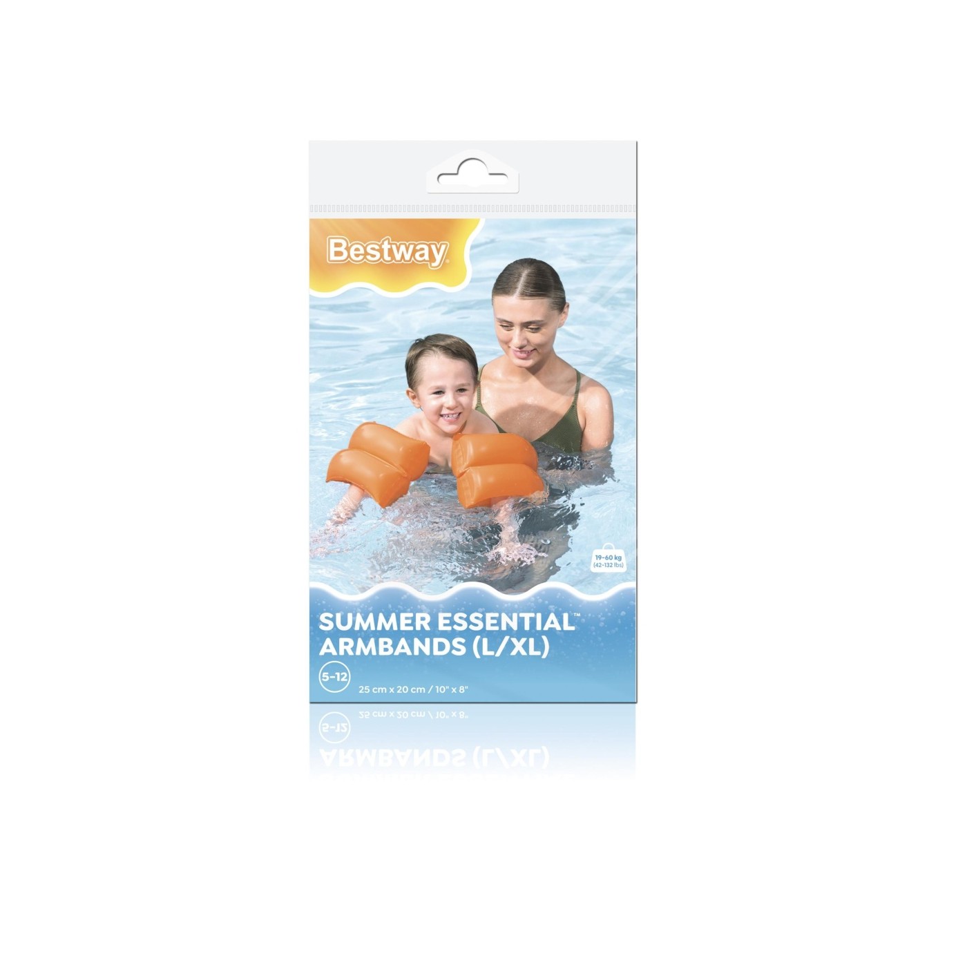 Orange BESTWAY Swimming Training Armbands for Children 25x20cm