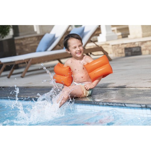 Orange BESTWAY Swimming Training Armbands for Children 25x20cm