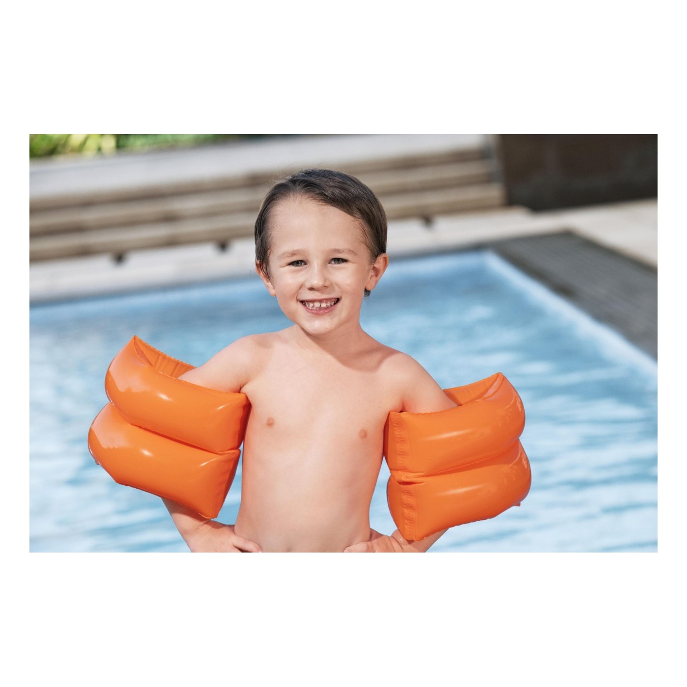 Orange BESTWAY Swimming Training Armbands for Children 25x20cm