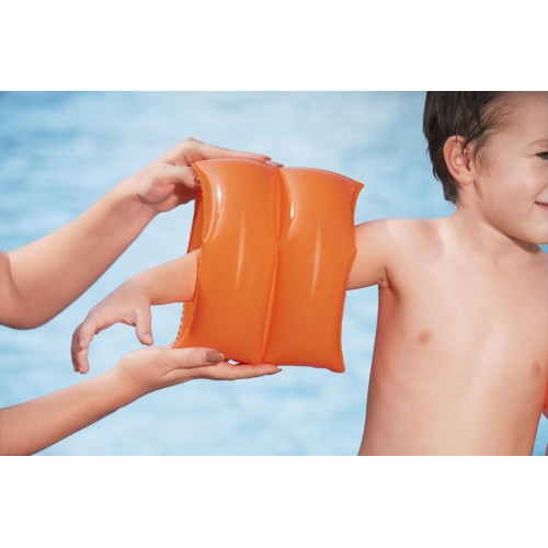Orange BESTWAY Swimming Training Armbands for Children 25x20cm