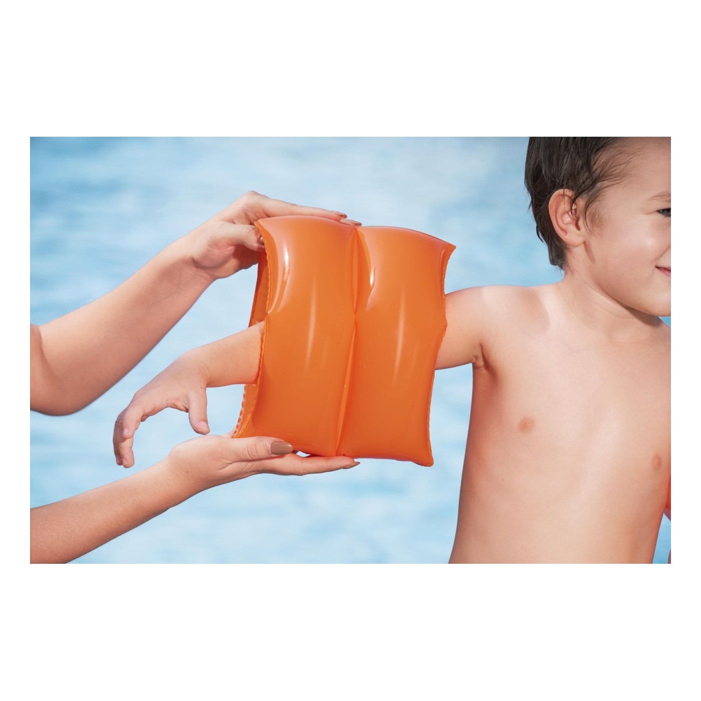 Orange BESTWAY Swimming Training Armbands for Children 25x20cm
