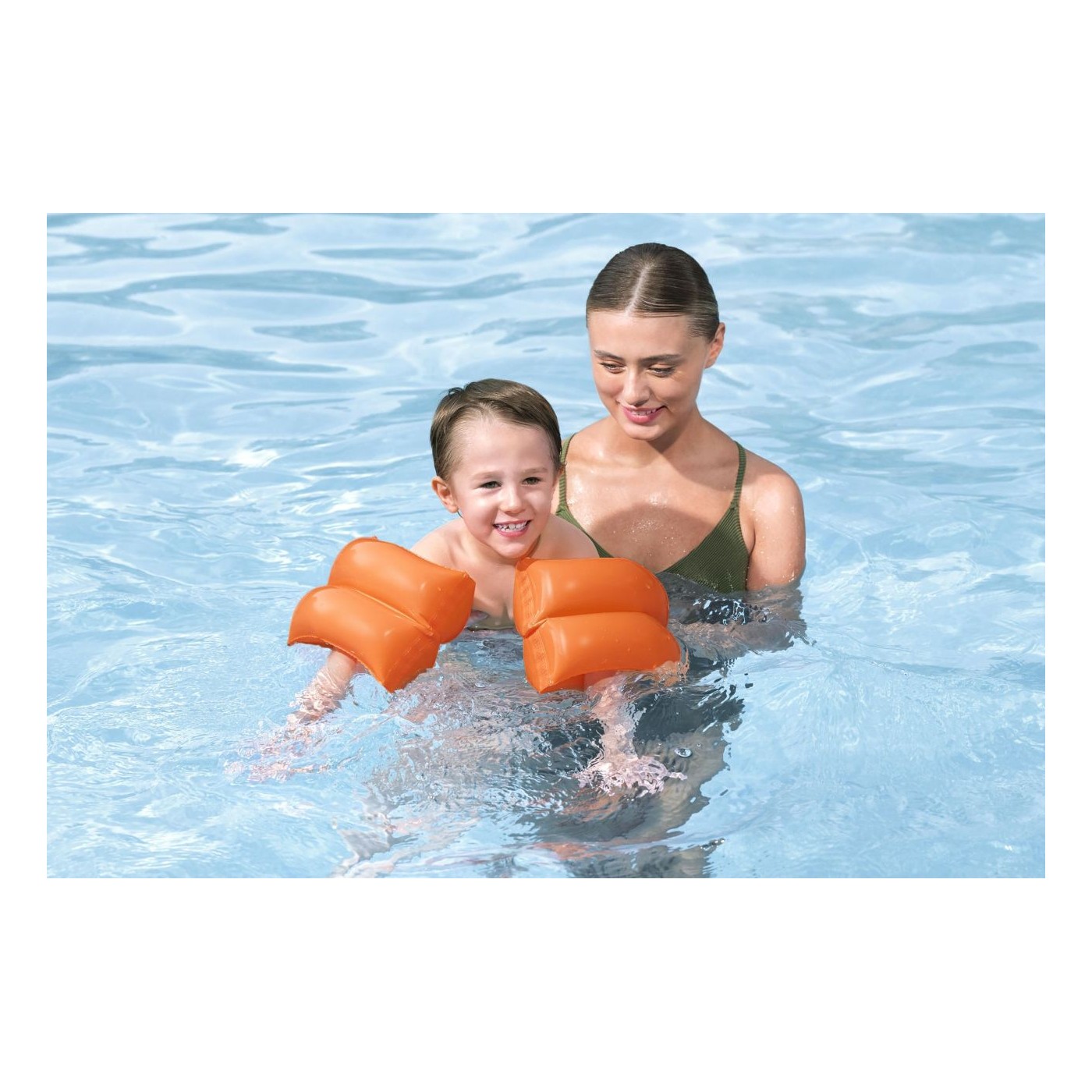 Orange BESTWAY Swimming Training Armbands for Children 25x20cm
