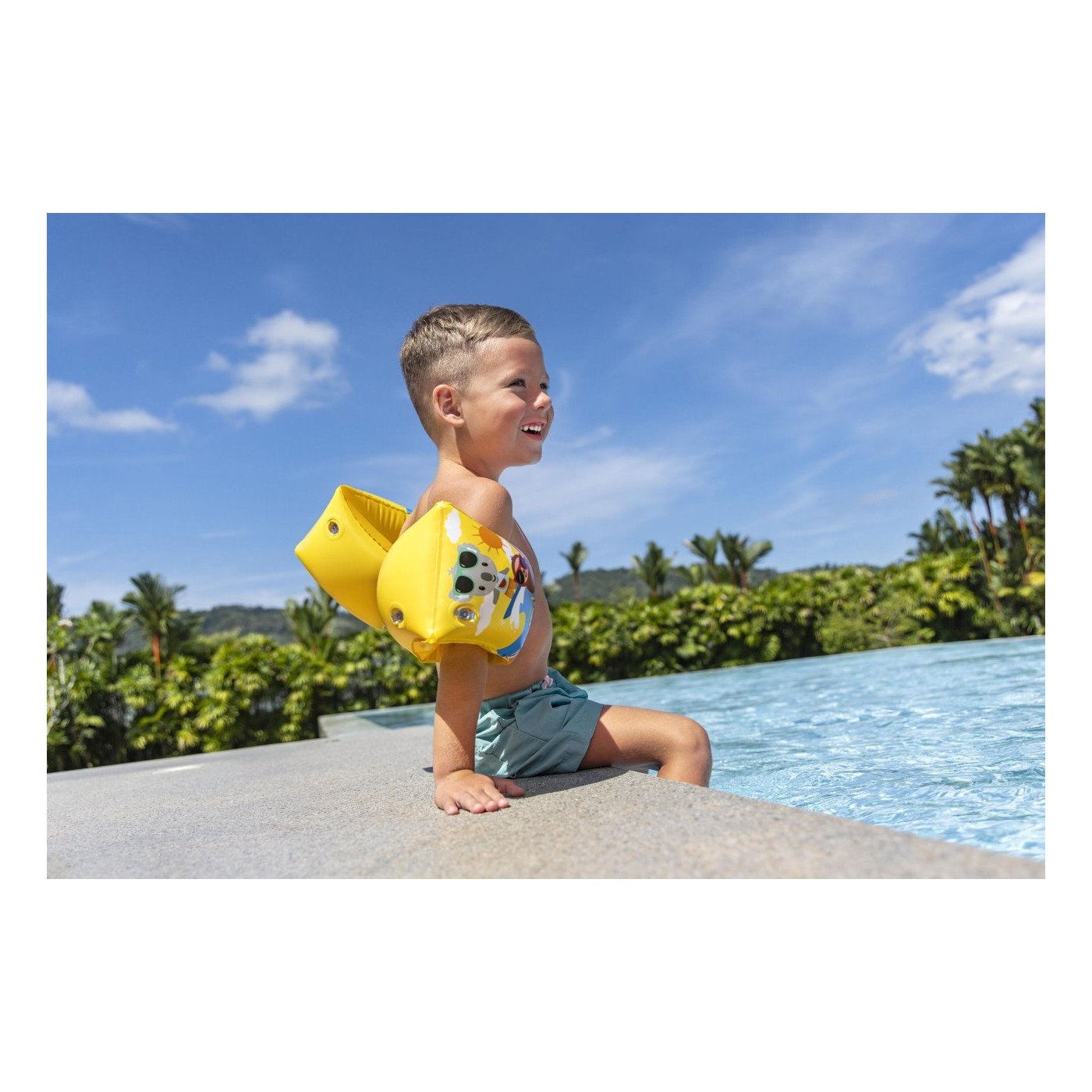 SUMMER SURF Arm Warmers Yellow 23x15cm Bestway