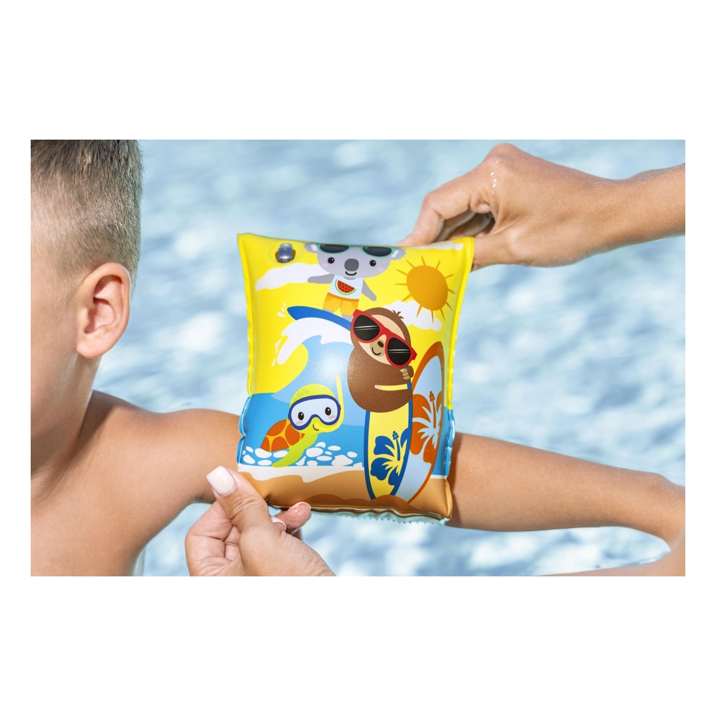 SUMMER SURF Arm Warmers Yellow 23x15cm Bestway