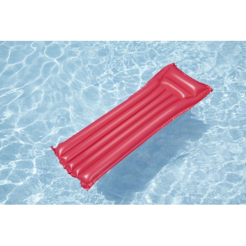 Inflatable Swimming Mattress Red BESTWAY 183x69cm + Pillow