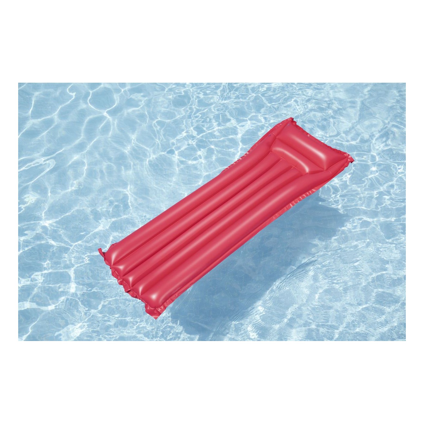 Inflatable Swimming Mattress Red BESTWAY 183x69cm + Pillow