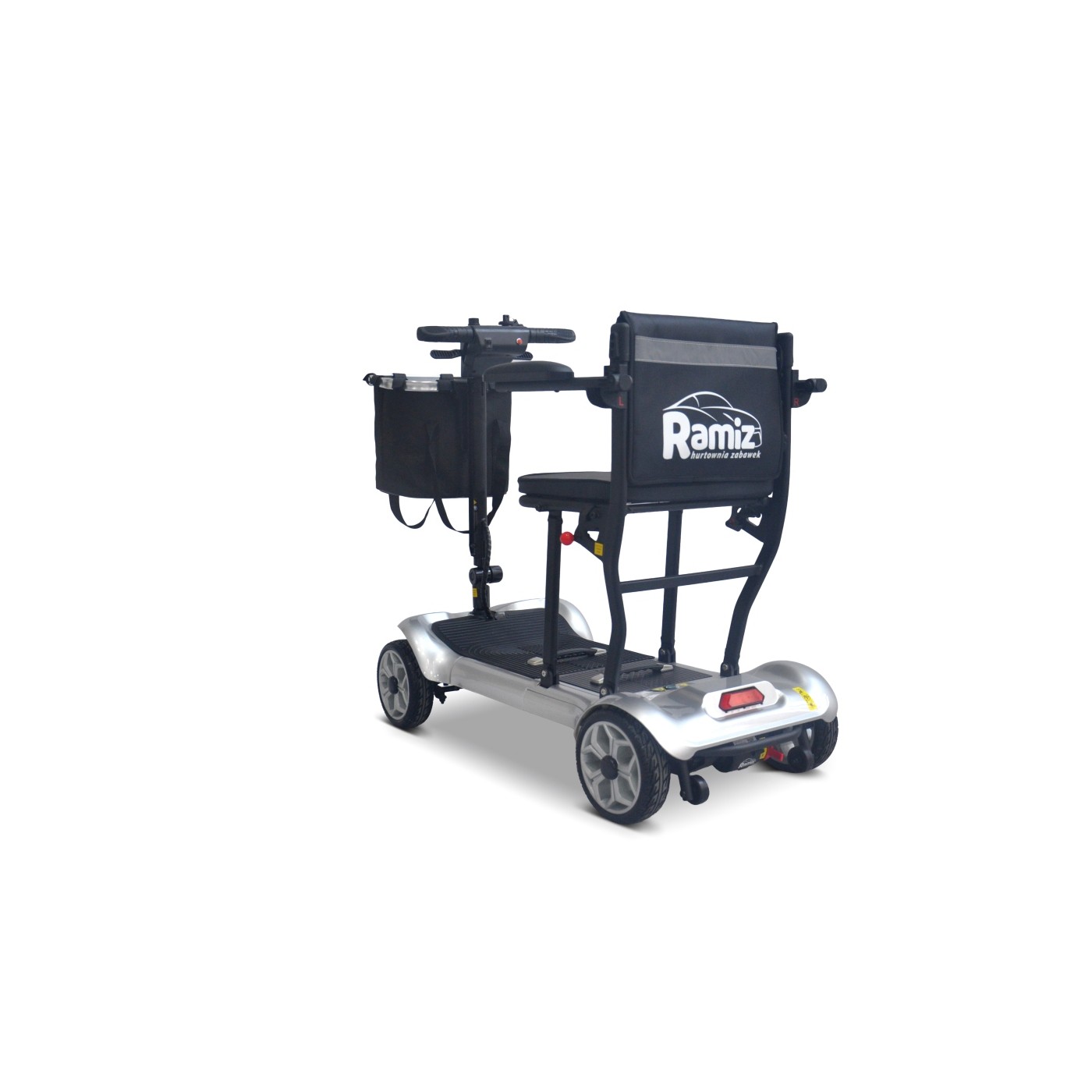 EasyGo Gray Four-Wheel Electric Scooter for Seniors