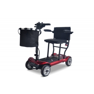 EasyGo Red Four-Wheel Electric Scooter for Seniors