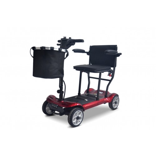 EasyGo Red Four-Wheel Electric Scooter for Seniors