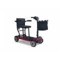 EasyGo Red Four-Wheel Electric Scooter for Seniors