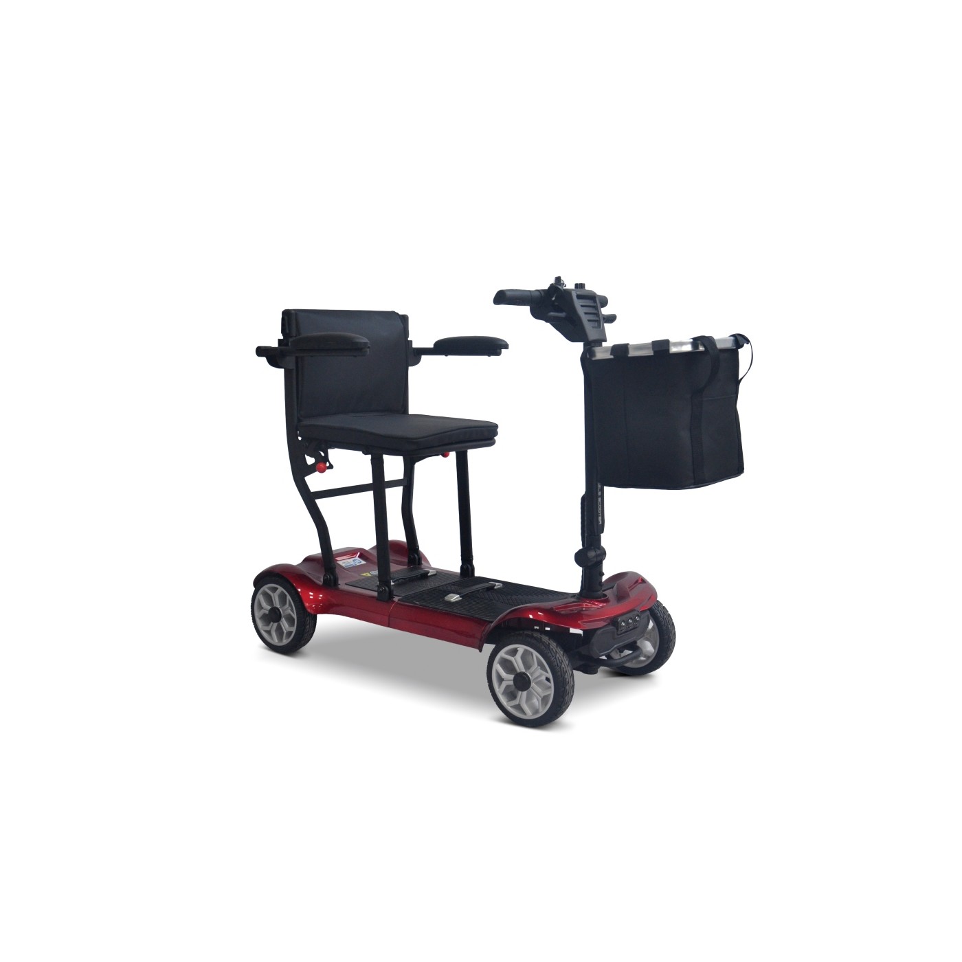 EasyGo Red Four-Wheel Electric Scooter for Seniors