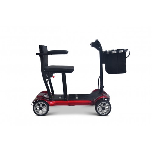 EasyGo Red Four-Wheel Electric Scooter for Seniors