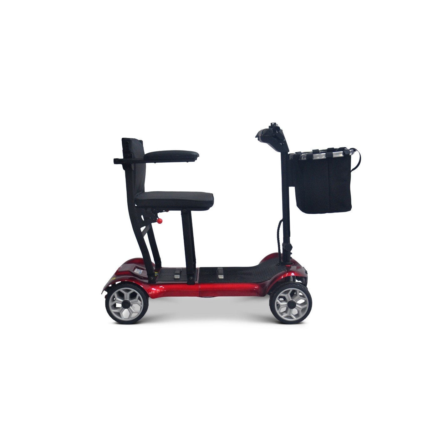 EasyGo Red Four-Wheel Electric Scooter for Seniors