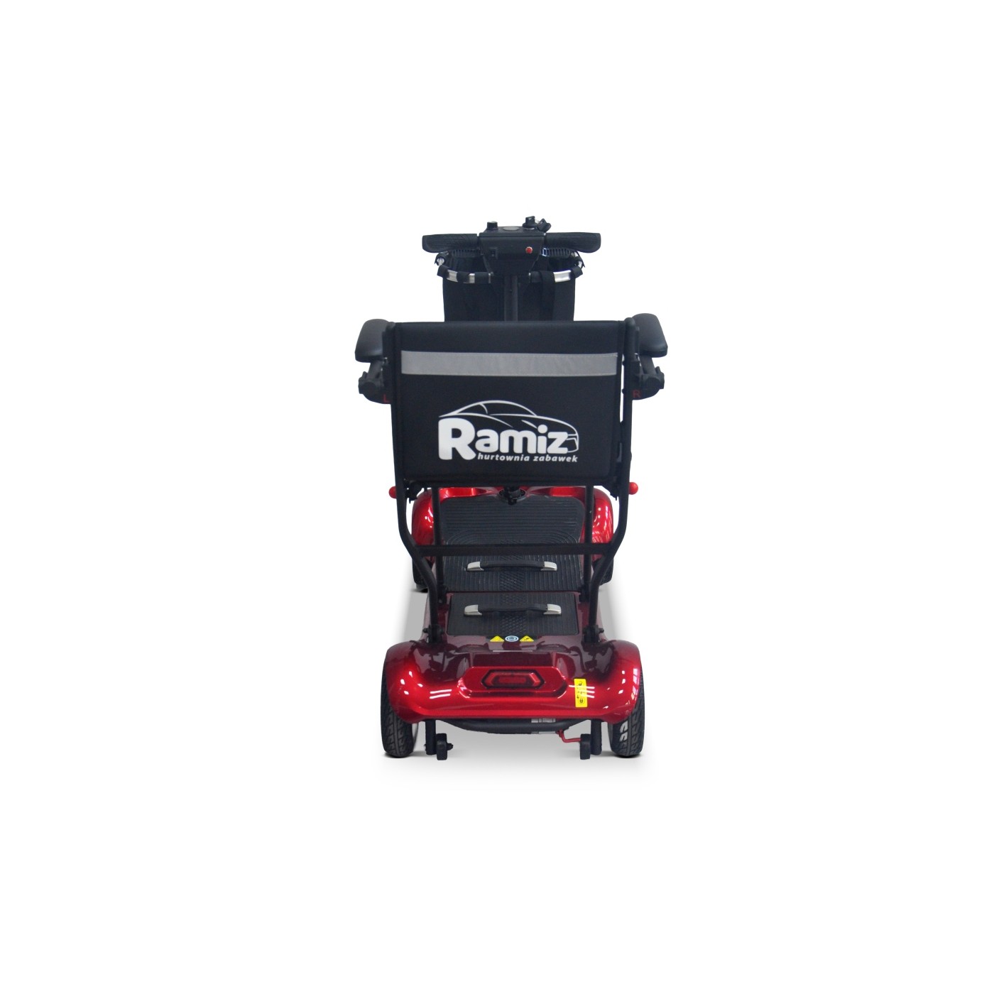 EasyGo Red Four-Wheel Electric Scooter for Seniors