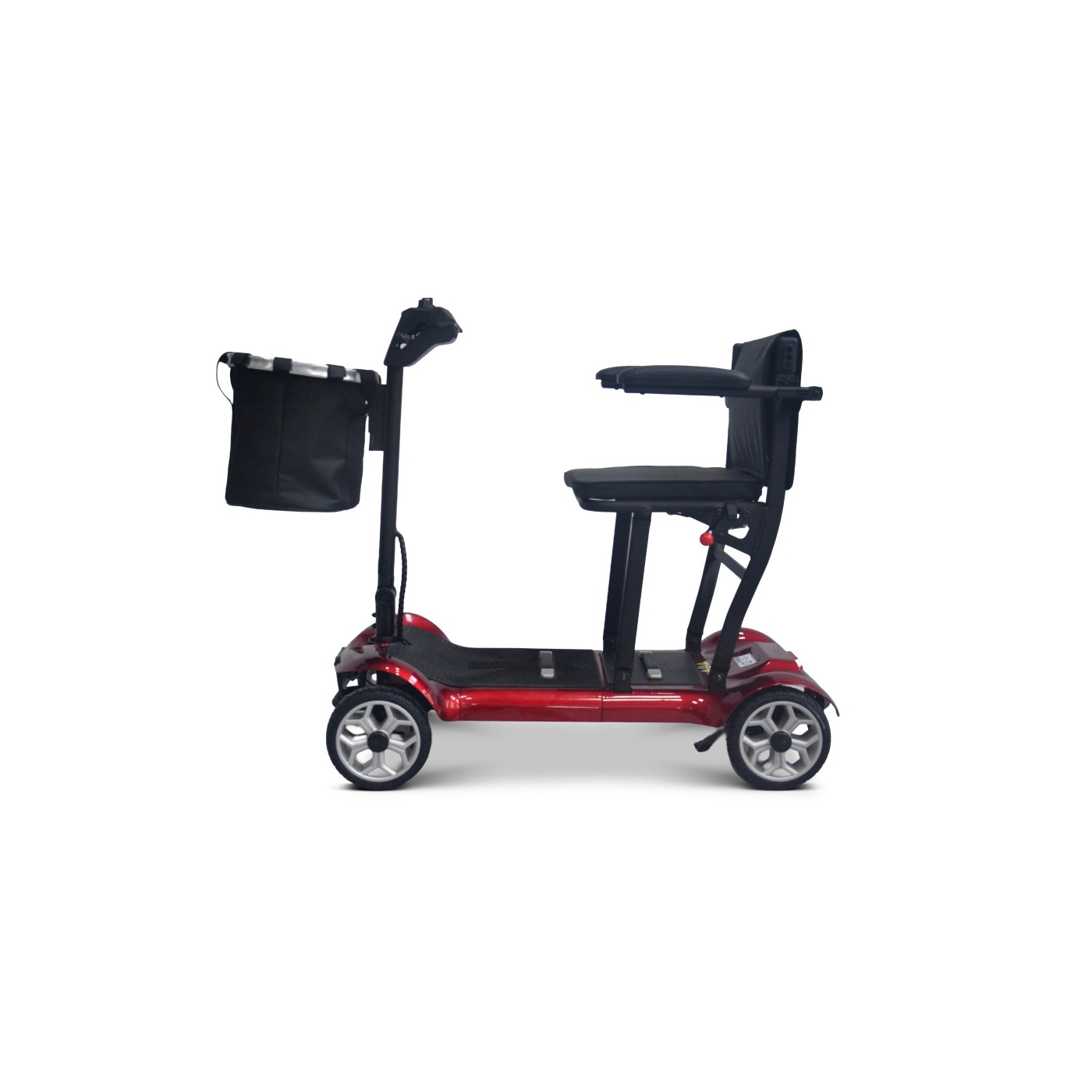 EasyGo Red Four-Wheel Electric Scooter for Seniors