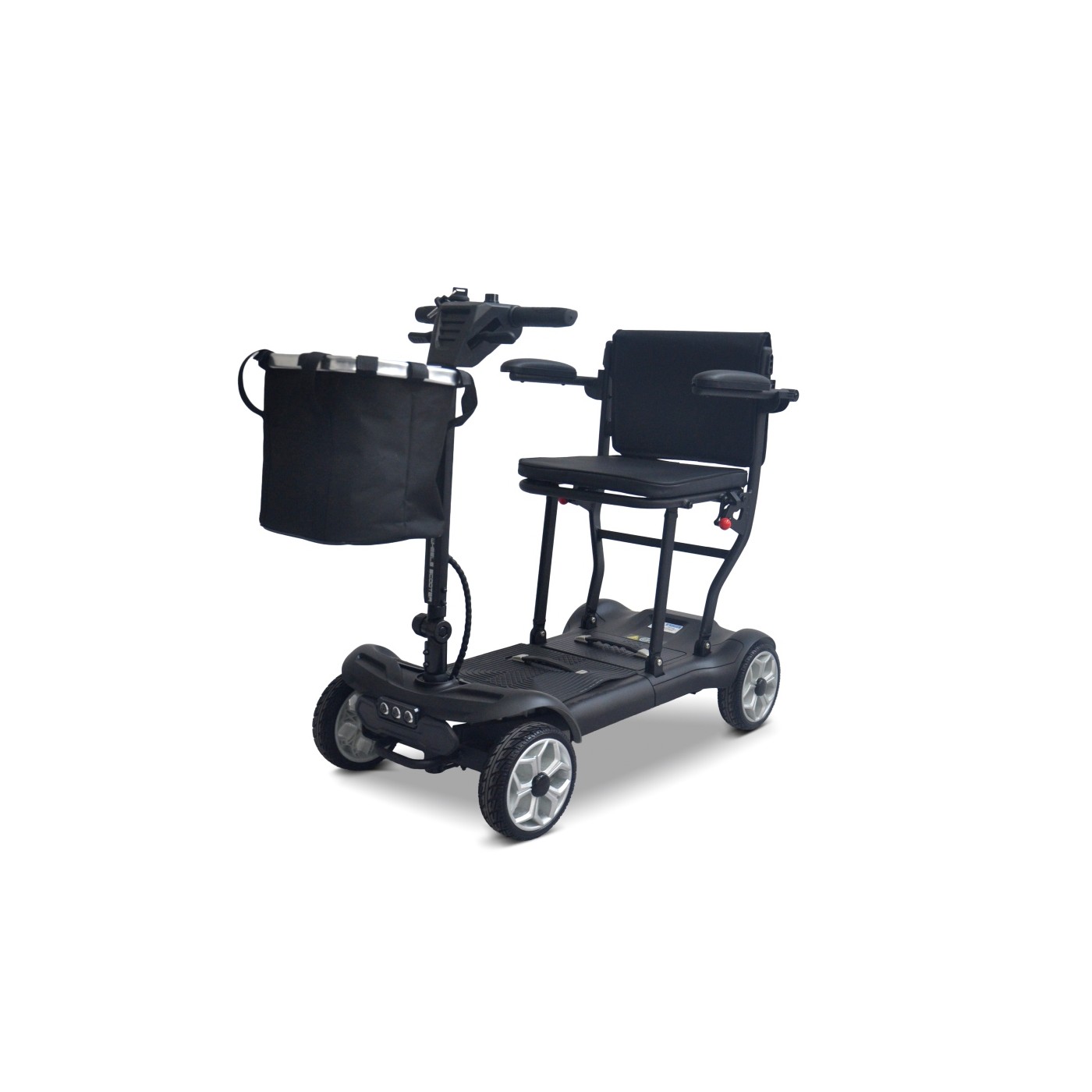 EasyGo Black Four-Wheel Electric Scooter for Seniors