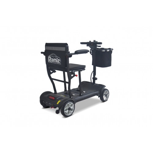 EasyGo Black Four-Wheel Electric Scooter for Seniors